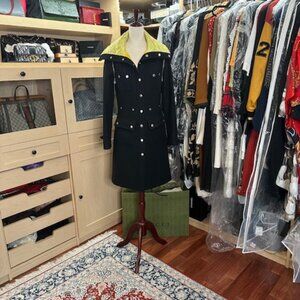D&G Black and Yellow Pea Coat